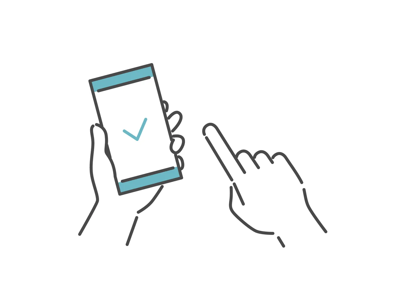 スマートフォンで友だち登録を済ませる